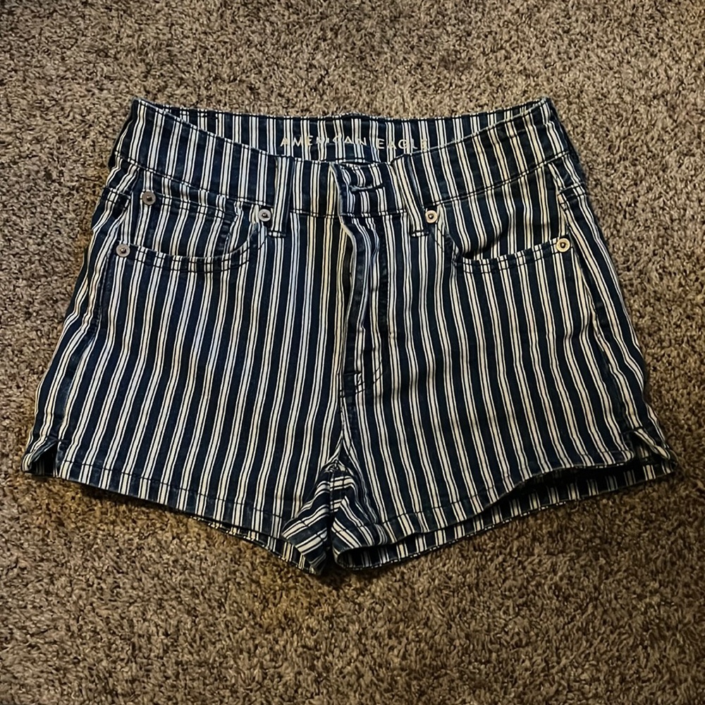 American Eagle Stripped Shorts - image 1